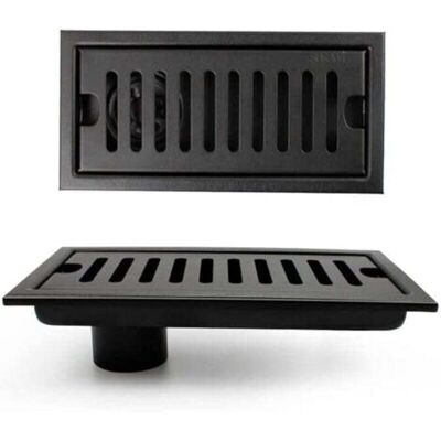 ABYSSE Grille Douche, Caniveau De Douche, Noir Siphon De Sol Avec Grille En Acier Inoxydable, Convient Pour Wc, Salle De Bain, Cuisine, Balcon - Publicité ABYSSE Grille Douche, Caniveau De Douche, Noir Siphon De Sol Avec Grille En Acier Inoxydable, Convient Pour Wc, Salle De Bain, Cuisine, Balcon - Publicité