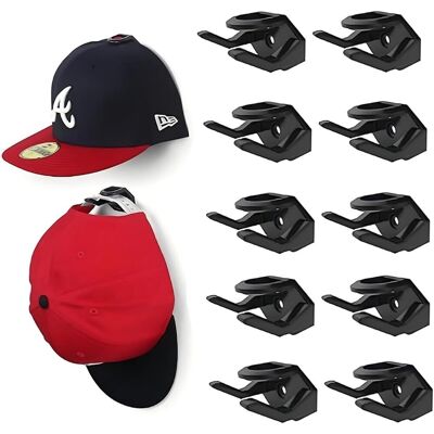 OEM Support Casquette,lot 10 Crochets Autocollants Noirs Pour Chapeaux - Porte Chapeau Mural Autoadhésif Pour Casquette Baseball - Support Mural Sans Perçage Pour Chambre Accroche Casquette - Publicité OEM Support Casquette,lot 10 Crochets Autocollants Noirs Pour Chapeaux - Porte Chapeau Mural Autoadhésif Pour Casquette Baseball - Support Mural Sans Perçage Pour Chambre Accroche Casquette - Publicité