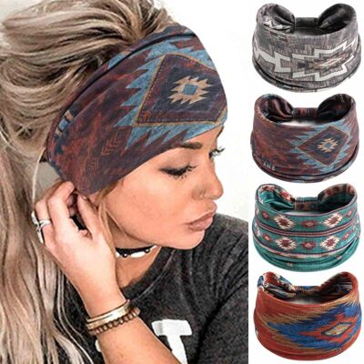 OEM Bandeau Bohème Pour Femme, Bandeau Élastique À Nouer, Ceinture Absorbante Pour Le Yoga Et La Course À Pied, Élastique Pour Cheveux, Accessoires De Coiffure Tendance, Lot De 4 Bandeaux Pour Fille - Publicité OEM Bandeau Bohème Pour Femme, Bandeau Élastique À Nouer, Ceinture Absorbante Pour Le Yoga Et La Course À Pied, Élastique Pour Cheveux, Accessoires De Coiffure Tendance, Lot De 4 Bandeaux Pour Fille - Publicité