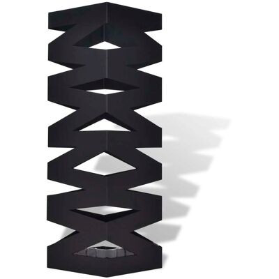DESIGN IN Porte-parapluie Carré Noir Acier 48,5 Cm - Publicité DESIGN IN Porte-parapluie Carré Noir Acier 48,5 Cm - Publicité