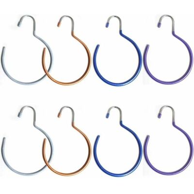 SANS MARQUE 8 Pcs Porte-écharpe Porte-cravate Porte-ceintures Métal,scarf Holder Crochet Pour Chapeau/sac Organisateur Hanger - Publicité SANS MARQUE 8 Pcs Porte-écharpe Porte-cravate Porte-ceintures Métal,scarf Holder Crochet Pour Chapeau/sac Organisateur Hanger - Publicité