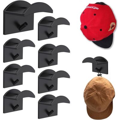 OEM Cap Rack, 10 Pcs Self-adhesive Hat Rack Baseball Cap Storage Wall Mount No Drilling Cap Holder Hooks Hat Hanger Organizer For Various Hats Scarves Headphone Necklace Headband Key Ring-crezuo - Publicité OEM Cap Rack, 10 Pcs Self-adhesive Hat Rack Baseball Cap Storage Wall Mount No Drilling Cap Holder Hooks Hat Hanger Organizer For Various Hats Scarves Headphone Necklace Headband Key Ring-crezuo - Publicité