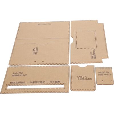 LBVIE Gabarit Acrylique Pour La Fabrication Artisanale De Portefeuilles, Sacs À Main Et Accessoires En Cuir (diy). Modèle De Patron En Cuir Pour La Création D'Accessoires De Maroquinerie, Portefeuilles Et S - Publicité LBVIE Gabarit Acrylique Pour La Fabrication Artisanale De Portefeuilles, Sacs À Main Et Accessoires En Cuir (diy). Modèle De Patron En Cuir Pour La Création D'Accessoires De Maroquinerie, Portefeuilles Et S - Publicité