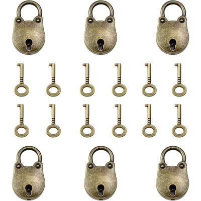 FORTUNEVILLE Cadenas Anciens, Petites Clés Multifonctions, Articles De Maison Assortis, Bagages Et Boîte À Bijoux (avec 12 Clés) - Publicité FORTUNEVILLE Cadenas Anciens, Petites Clés Multifonctions, Articles De Maison Assortis, Bagages Et Boîte À Bijoux (avec 12 Clés) - Publicité