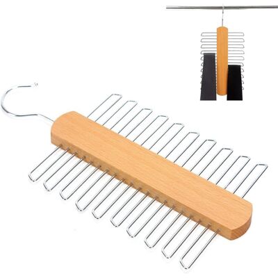 OEM Porte-cravates En Bois, Support De Cravate Rotatif À 360°, Pince À Cravate, Cintre En Bois, Cravates, Ceintures, Foulards, Accessoires Et Plus Encore - Publicité OEM Porte-cravates En Bois, Support De Cravate Rotatif À 360°, Pince À Cravate, Cintre En Bois, Cravates, Ceintures, Foulards, Accessoires Et Plus Encore - Publicité