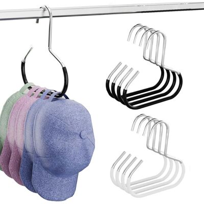 OEM Support De Casquettes, Accroche Casquette, Organisateur De Chapeaux Polyvalent, Crochets Pour Rangement De Casquettes, Convient Pour Les Chapeaux, Les Écharpes, Les Cravates (8 Pièces, Noir Et Blanc) - Publicité OEM Support De Casquettes, Accroche Casquette, Organisateur De Chapeaux Polyvalent, Crochets Pour Rangement De Casquettes, Convient Pour Les Chapeaux, Les Écharpes, Les Cravates (8 Pièces, Noir Et Blanc) - Publicité