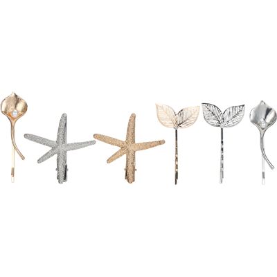 OEM Ensemble De 6 Pinces À Cheveux Tendance En Métal, Barrettes Et Accessoires De Coiffure Pour Femmes Et Jeunes Filles. Publicité OEM Ensemble De 6 Pinces À Cheveux Tendance En Métal, Barrettes Et Accessoires De Coiffure Pour Femmes Et Jeunes Filles. Publicité