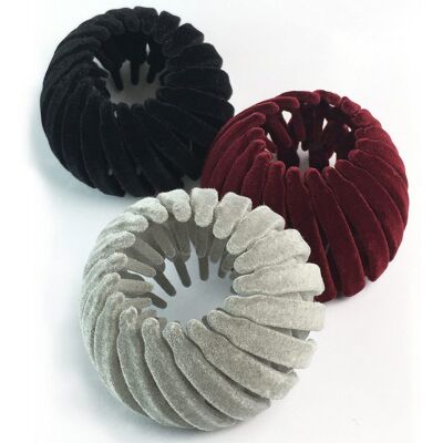 OEM Lot De 3 Pinces À Cheveux Extensibles En Forme De Nid D'Oiseau, Pour Femmes Pinces À Cheveux En Velours Végétal, Accessoires Pour Cheveux - Publicité OEM Lot De 3 Pinces À Cheveux Extensibles En Forme De Nid D'Oiseau, Pour Femmes Pinces À Cheveux En Velours Végétal, Accessoires Pour Cheveux - Publicité