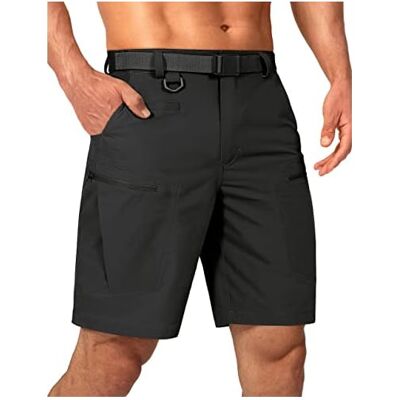 ALVIOR Shorts Cargo - Nylon Élasthanne - Résistants À L'Eau - Upf 50+ - 7 Poches Zippées - Ceinture Réglable En Nylon - Pour Randonnée Et Activités Extérieures - 1 Pièce - Publicité ALVIOR Shorts Cargo - Nylon Élasthanne - Résistants À L'Eau - Upf 50+ - 7 Poches Zippées - Ceinture Réglable En Nylon - Pour Randonnée Et Activités Extérieures - 1 Pièce - Publicité