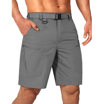 ALVIOR Shorts Cargo - Nylon Élasthanne - Résistants À L'Eau - Upf 50+ - 7 Poches Zippées - Ceinture Réglable En Nylon - Pour Randonnée Et Activités Extérieures - 1 Pièce - Publicité ALVIOR Shorts Cargo - Nylon Élasthanne - Résistants À L'Eau - Upf 50+ - 7 Poches Zippées - Ceinture Réglable En Nylon - Pour Randonnée Et Activités Extérieures - 1 Pièce - Publicité