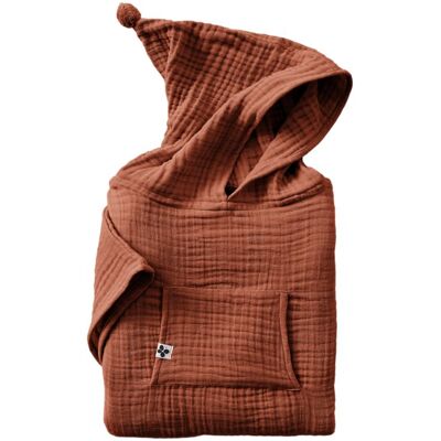 Poncho Enfant Mixte Gaze De Coton Unie Gaïa L'Effet Papillon - Gaia Terracotta - - Gaia Terracotta - 6 À 10 Ans - Publicité Poncho Enfant Mixte Gaze De Coton Unie Gaïa L'Effet Papillon - Gaia Terracotta - - Gaia Terracotta - 6 À 10 Ans - Publicité