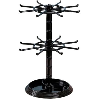 FOGSHIELD Présentoir Porte-clés,support Collier Rotatif À 2 Niveaux Pour Collection Personnelle Organisateur Rack Stand Pour Bracelet, Bague, Bijou, Boucles D'Oreilles, Pendentif - Publicité FOGSHIELD Présentoir Porte-clés,support Collier Rotatif À 2 Niveaux Pour Collection Personnelle Organisateur Rack Stand Pour Bracelet, Bague, Bijou, Boucles D'Oreilles, Pendentif - Publicité
