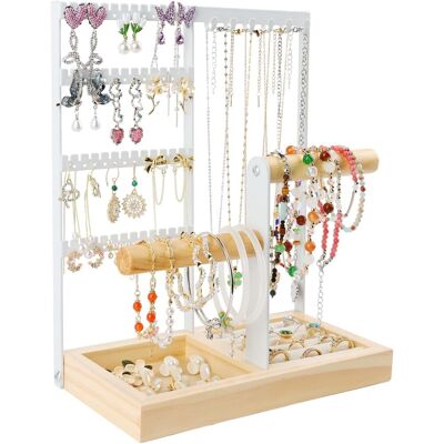 OEM Présentoir À Bijoux, Présentoir À Bijoux Porte-chaîne Avec Base En Bois, Porte Collier Boucles D’oreille, Organisateur De Bijoux Pour Bagues - Publicité OEM Présentoir À Bijoux, Présentoir À Bijoux Porte-chaîne Avec Base En Bois, Porte Collier Boucles D’oreille, Organisateur De Bijoux Pour Bagues - Publicité