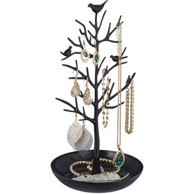 OEM Porte-bijoux En Forme D’arbre, Pour Colliers, Boucles D’oreilles, Bracelets,30 X 16cm, Noir - Publicité OEM Porte-bijoux En Forme D’arbre, Pour Colliers, Boucles D’oreilles, Bracelets,30 X 16cm, Noir - Publicité
