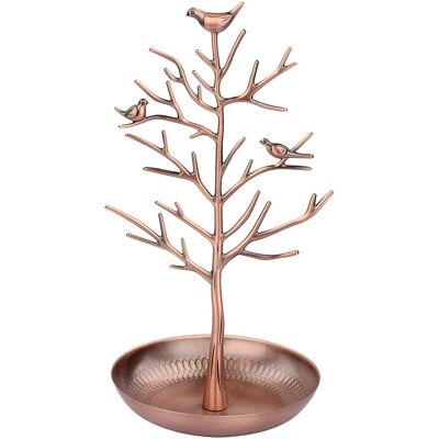 VEXXOL Support Bijoux - Arbre À Bijoux En Métal Avec Oiseaux - Support Pour Colliers Bracelets Boucles D'Oreilles Anneaux - Base Incluse - 1 Pièce - Publicité VEXXOL Support Bijoux - Arbre À Bijoux En Métal Avec Oiseaux - Support Pour Colliers Bracelets Boucles D'Oreilles Anneaux - Base Incluse - 1 Pièce - Publicité