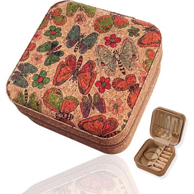 ANKON Boite A Bijoux De Voyage, Petite Boîte À Bijoux De Voyage, Pour Bagues, Boucles, D'Oreilles, Colliers, Bracelets, Cadeau Pour Petite Amie, Maman, Amie, Anniversaire, Anniversaire De Mariage - Publicité ANKON Boite A Bijoux De Voyage, Petite Boîte À Bijoux De Voyage, Pour Bagues, Boucles, D'Oreilles, Colliers, Bracelets, Cadeau Pour Petite Amie, Maman, Amie, Anniversaire, Anniversaire De Mariage - Publicité