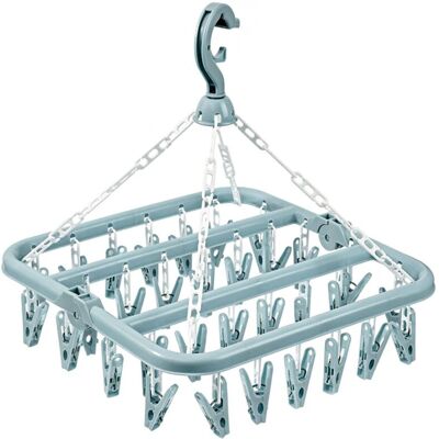 OEM Porte-chaussettes 32 Pinces Pp – Etendoir Chaussettes Avec 32x32x35 Cm, Bleu – Séchage Sock Clip Pinces Lingerie Intérieur Extérieur - Publicité OEM Porte-chaussettes 32 Pinces Pp – Etendoir Chaussettes Avec 32x32x35 Cm, Bleu – Séchage Sock Clip Pinces Lingerie Intérieur Extérieur - Publicité