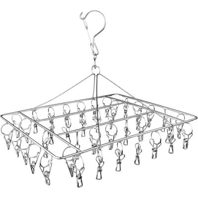 Generic Étendoir À Chaussettes, Étendoir À Sous-vêtements Et Chaussettes, Étendoir Suspendu En Acier Inoxydable, Étendoir D'Intérieur, 40 Pinces - Publicité Generic Étendoir À Chaussettes, Étendoir À Sous-vêtements Et Chaussettes, Étendoir Suspendu En Acier Inoxydable, Étendoir D'Intérieur, 40 Pinces - Publicité