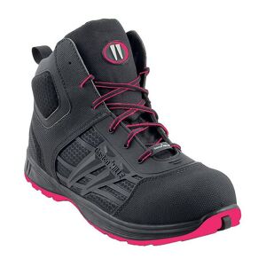 Chaussures de sécurité hautes femme eris hot S3 an sra esd coloris noir/rose pointure 37 Gaston Mille - Publicité