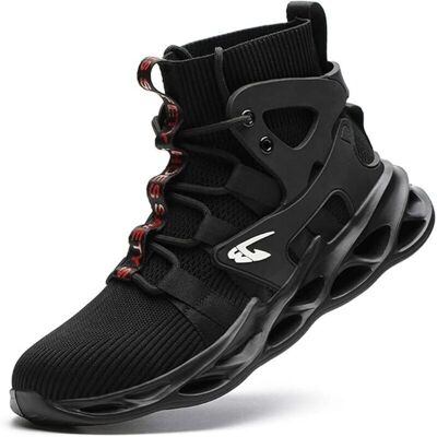 OEM Chaussures De Sécurité Légères Montantes S3 Pour Hommes Et Femmes – Embout Acier – Semelle Intermédiaire En Kevlar – Taille 42 Eu - Noir 42 Eu - Publicité OEM Chaussures De Sécurité Légères Montantes S3 Pour Hommes Et Femmes – Embout Acier – Semelle Intermédiaire En Kevlar – Taille 42 Eu - Noir 42 Eu - Publicité