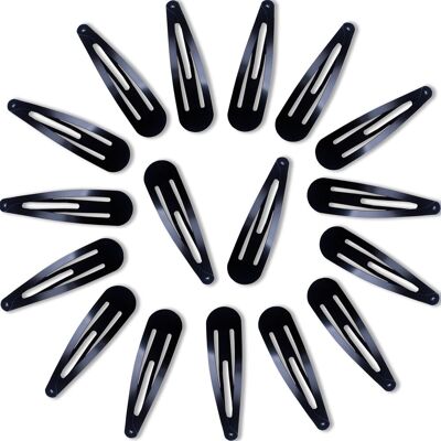 OEM 20 Barette,5cm,métal,antidérapant,noir,fille,femme - Publicité OEM 20 Barette,5cm,métal,antidérapant,noir,fille,femme - Publicité