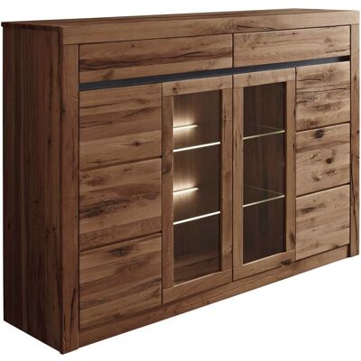 MASSIVMOEBEL24.DE Buffet Haut Chêne Sauvage/chêne Lombard Brun Huilé 155x43x115 (bxtxh) Monté Montreux 353 - Publicité MASSIVMOEBEL24.DE Buffet Haut Chêne Sauvage/chêne Lombard Brun Huilé 155x43x115 (bxtxh) Monté Montreux 353 - Publicité