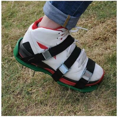 SANS MARQUE Chaussures D'Ameublement Pour Gazon De Jardin, Pointes 57mm Et Attaches Universelles Sandales Aérateurs De Gazon - Publicité SANS MARQUE Chaussures D'Ameublement Pour Gazon De Jardin, Pointes 57mm Et Attaches Universelles Sandales Aérateurs De Gazon - Publicité