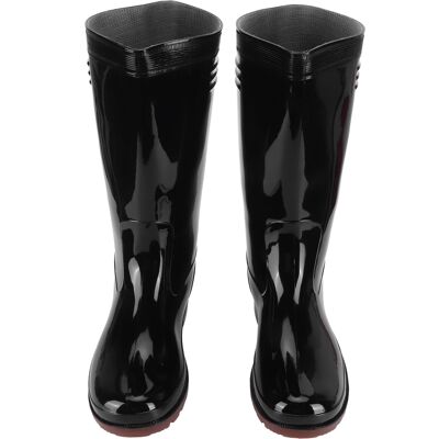 MCKENSA Bottes De Jardin Professionnelles Imperméables, Simples, Brillantes, Antidérapantes, Pour La Pêche Et La Ferme, Chaussures De Pluie (noires, Taille 39) - Publicité MCKENSA Bottes De Jardin Professionnelles Imperméables, Simples, Brillantes, Antidérapantes, Pour La Pêche Et La Ferme, Chaussures De Pluie (noires, Taille 39) - Publicité