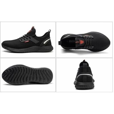 OEM Chaussures De Sécurité,baskets De Sécurité Hommes Chaussures De Sécurité Femmes Baskets À Embout En Acier Chaussures De Travail De Protection Industrielle, Noir Eu 38 - Publicité OEM Chaussures De Sécurité,baskets De Sécurité Hommes Chaussures De Sécurité Femmes Baskets À Embout En Acier Chaussures De Travail De Protection Industrielle, Noir Eu 38 - Publicité