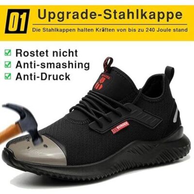 XVX Chaussures De Sécurité Homme/femme – Embout Acier, Ultra Légères & Respirantes – Antidérapantes, Taille 43 Eu - Publicité XVX Chaussures De Sécurité Homme/femme – Embout Acier, Ultra Légères & Respirantes – Antidérapantes, Taille 43 Eu - Publicité