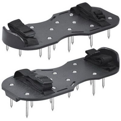 OEM Chaussures De Gazon Avec Semelles De Clous - Chapes De Chaussures - Aérateur De Gazon, Noir, Taille Unique - Publicité OEM Chaussures De Gazon Avec Semelles De Clous - Chapes De Chaussures - Aérateur De Gazon, Noir, Taille Unique - Publicité