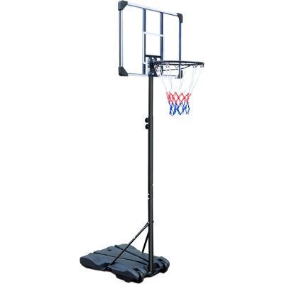 ACKERMAN Portable Basketball Hoop, Height-adjustable From 164.59 -- 213.36 Cm, With Wheels, Suitable For Indoor/outdoor Use, For Youth/ Adults - Publicité ACKERMAN Portable Basketball Hoop, Height-adjustable From 164.59 -- 213.36 Cm, With Wheels, Suitable For Indoor/outdoor Use, For Youth/ Adults - Publicité