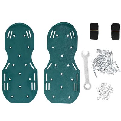 WEYTOLL Sandales D'Aérateur De Pelouse En Copolypropylène, Chaussures Cloutées Vertes Pour Cour, Patio, Jardin, Excavation - Publicité WEYTOLL Sandales D'Aérateur De Pelouse En Copolypropylène, Chaussures Cloutées Vertes Pour Cour, Patio, Jardin, Excavation - Publicité
