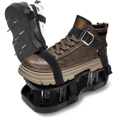 NO BRAND Pair - Sjlerst Aérateur Gazon Pelouse Sandales Chaussures À Clous Aération Réagreage Sol Epoxy Clous En Acier, Boucles En Métal, Taille Unique - Publicité NO BRAND Pair - Sjlerst Aérateur Gazon Pelouse Sandales Chaussures À Clous Aération Réagreage Sol Epoxy Clous En Acier, Boucles En Métal, Taille Unique - Publicité