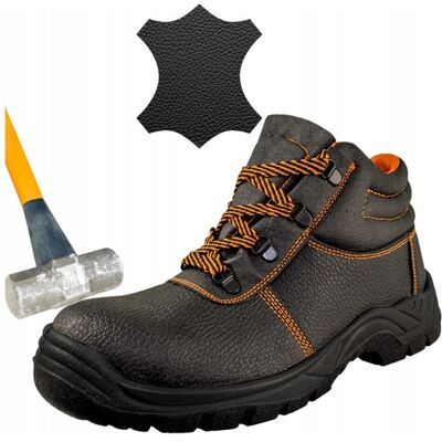 OEM Chaussures De Sécurité Pour Hommes, Bottines De Travail Montantes Avec Embout De Sécurité, Cuir Léger - Publicité OEM Chaussures De Sécurité Pour Hommes, Bottines De Travail Montantes Avec Embout De Sécurité, Cuir Léger - Publicité