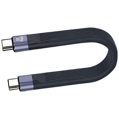 FLAMMKRAFT Câble D'Alimentation Usb-c Vers Usb-c, Charge Et Synchronisation De Données 20 Gbit/s, Puissance 100 W, Vidéo 4k 60 Hz - Publicité FLAMMKRAFT Câble D'Alimentation Usb-c Vers Usb-c, Charge Et Synchronisation De Données 20 Gbit/s, Puissance 100 W, Vidéo 4k 60 Hz - Publicité
