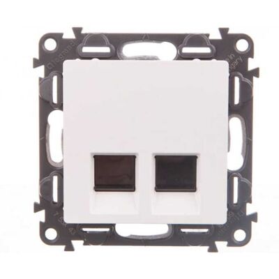 OEM Valena Life Double Prise Informatique Rj45 Cat.6 Utp Blanche 753143 - Publicité OEM Valena Life Double Prise Informatique Rj45 Cat.6 Utp Blanche 753143 - Publicité