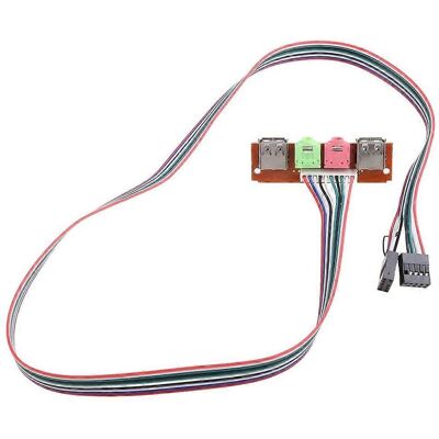 FLAMMKRAFT Câble Et Connecteur Pour Ordinateur Pc De 6,8 Cm - Panneau Avant Usb/audio - Usb 2.0-a - Publicité FLAMMKRAFT Câble Et Connecteur Pour Ordinateur Pc De 6,8 Cm - Panneau Avant Usb/audio - Usb 2.0-a - Publicité