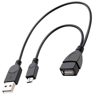 FLAMMKRAFT Câble Adaptateur Usb Femelle Vers Micro-usb Otg Pour La Connexion De Périphériques - Publicité FLAMMKRAFT Câble Adaptateur Usb Femelle Vers Micro-usb Otg Pour La Connexion De Périphériques - Publicité