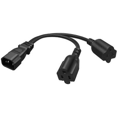 FLAMMKRAFT Câble D'Alimentation Iec320-c14 Vers Nema 5-20r+5-15r, Connecteurs Mâle-femelle, Cordon - Publicité FLAMMKRAFT Câble D'Alimentation Iec320-c14 Vers Nema 5-20r+5-15r, Connecteurs Mâle-femelle, Cordon - Publicité