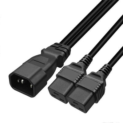 FLAMMKRAFT Adaptateur Secteur Professionnel Pdu, Répartiteur C14 Vers 2xc19, Cordon D'Alimentation - Publicité FLAMMKRAFT Adaptateur Secteur Professionnel Pdu, Répartiteur C14 Vers 2xc19, Cordon D'Alimentation - Publicité