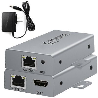 FLAMMKRAFT Émetteur D'Extension Rj45 Compatible Hdmi 4k 50 M Poe Cat6/5e-us- - Publicité FLAMMKRAFT Émetteur D'Extension Rj45 Compatible Hdmi 4k 50 M Poe Cat6/5e-us- - Publicité