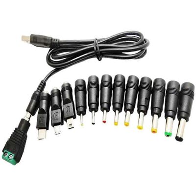 FLAMMKRAFT Câble D'Alimentation Usb 5 V Vers Cordon D'Alimentation 5,5 X 2,1 Mm Avec 13 Connecteurs Pour Routeur Led - Publicité FLAMMKRAFT Câble D'Alimentation Usb 5 V Vers Cordon D'Alimentation 5,5 X 2,1 Mm Avec 13 Connecteurs Pour Routeur Led - Publicité