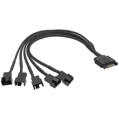 FLAMMKRAFT Câble Adaptateur D'Alimentation Pour Ventilateur Sata 12 V Gainé, Connecteur Sata Vers 4 Broches Et 3 Broches, Fil Pour Ventilateur - Publicité FLAMMKRAFT Câble Adaptateur D'Alimentation Pour Ventilateur Sata 12 V Gainé, Connecteur Sata Vers 4 Broches Et 3 Broches, Fil Pour Ventilateur - Publicité
