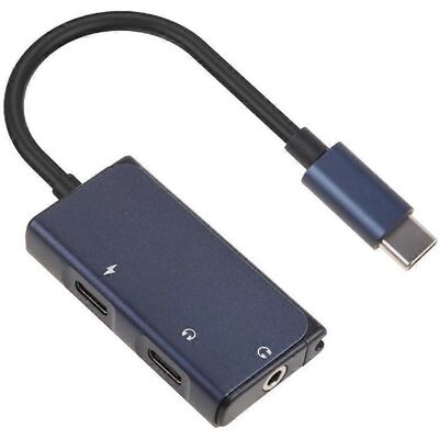 FLAMMKRAFT Adaptateur 3-en-1 Usb-c Pd Pour Charge Rapide Qc Vers Câble Audio Auxiliaire 3,5 Mm 60 W - Publicité FLAMMKRAFT Adaptateur 3-en-1 Usb-c Pd Pour Charge Rapide Qc Vers Câble Audio Auxiliaire 3,5 Mm 60 W - Publicité