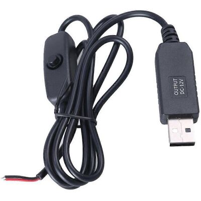 FLAMMKRAFT Câble D'Alimentation Usb 2.0 Mâle 12 V Avec Connecteurs Et Rallonge À 2 Broches - Publicité FLAMMKRAFT Câble D'Alimentation Usb 2.0 Mâle 12 V Avec Connecteurs Et Rallonge À 2 Broches - Publicité