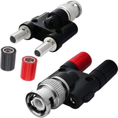 SANS MARQUE 2 Pièces Prise Mâle Bnc À 2x4mm Double Prise Banane Femelle Connecteur Adaptateur Post Audio De Liaison, Connexion D'Adaptateur De Séparateur Coaxial Rf De Câble D'Oscilloscope En Plastique - Publicité SANS MARQUE 2 Pièces Prise Mâle Bnc À 2x4mm Double Prise Banane Femelle Connecteur Adaptateur Post Audio De Liaison, Connexion D'Adaptateur De Séparateur Coaxial Rf De Câble D'Oscilloscope En Plastique - Publicité