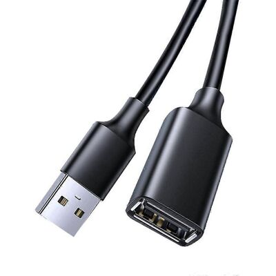 FLAMMKRAFT Câble D'Extension Usb 2.0 Mâle-femelle Pour Synchronisation De Données, Haute Vitesse, Pour Téléphone - 200 Cm - Publicité FLAMMKRAFT Câble D'Extension Usb 2.0 Mâle-femelle Pour Synchronisation De Données, Haute Vitesse, Pour Téléphone - 200 Cm - Publicité