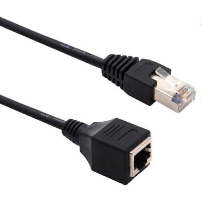 FLAMMKRAFT Câble D'Extension Rj45 Cat6, Adaptateur Lan Mâle Vers Femelle, Pour Pc Et Tv, 1,5 M - Publicité FLAMMKRAFT Câble D'Extension Rj45 Cat6, Adaptateur Lan Mâle Vers Femelle, Pour Pc Et Tv, 1,5 M - Publicité