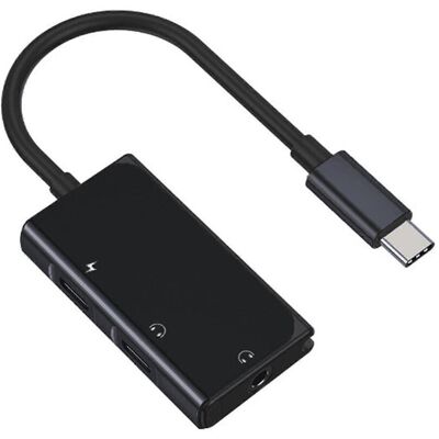 FLAMMKRAFT Adaptateur 3-en-1 Usb-c Pd Pour Charge Rapide Qc Vers Câble Audio Auxiliaire 3,5 Mm 60 W - Publicité FLAMMKRAFT Adaptateur 3-en-1 Usb-c Pd Pour Charge Rapide Qc Vers Câble Audio Auxiliaire 3,5 Mm 60 W - Publicité